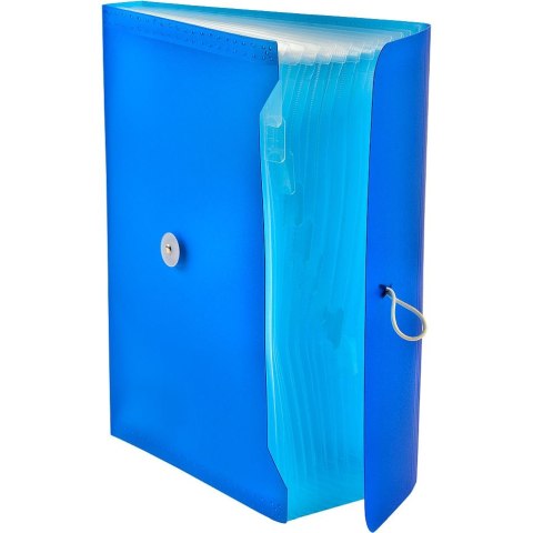 Teczka z przegródkami harmonijkowa A4 kolor: niebieski 13 przegródek Tetis (BT622-N)