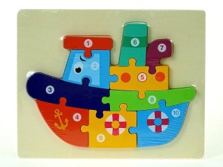 Układanka drewniana łódka Adar (581029)