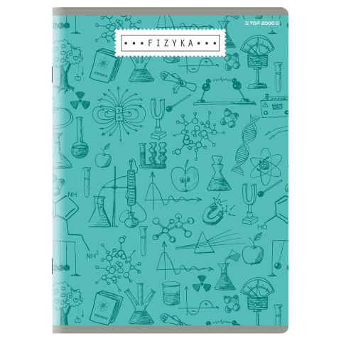 Zeszyt A5 fizyka 60k. 80g krata [mm:] 150x210 TOP-2000 (400160589)