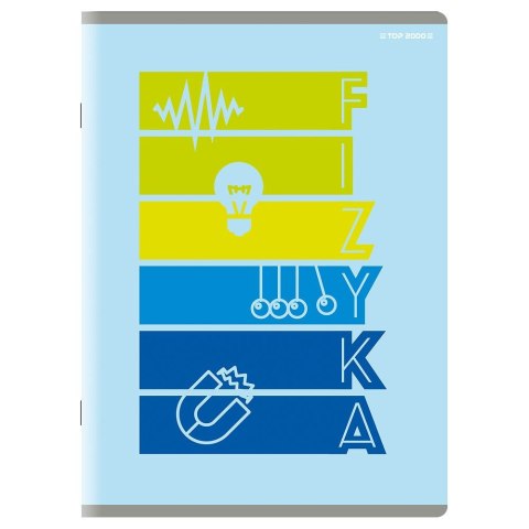 Zeszyt A5 fizyka 60k. 80g krata [mm:] 150x210 TOP-2000 (400160589)