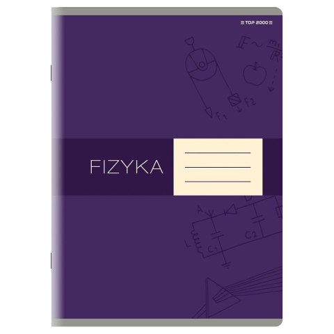 Zeszyt A5 fizyka 60k. 80g krata [mm:] 150x210 TOP-2000 (400160589)