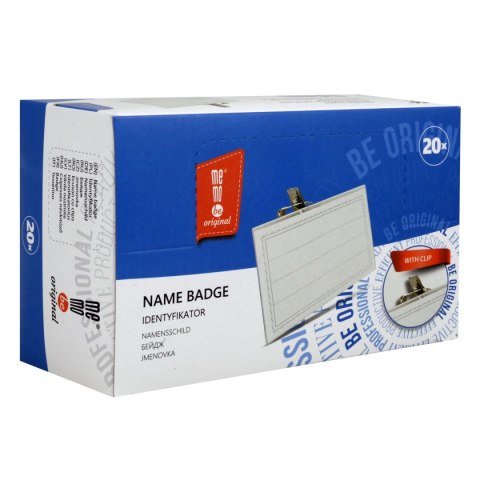 Identyfikator z klipsem [mm:] 87x53 Memobe (MI100-00)