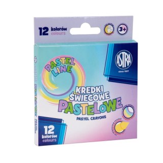 Kredki świecowe pastel 12 kol. Astrino (311022001)