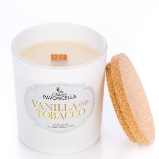 Świeczka ozdobna Classico Vanilla and Tabacco biała 135g Pavoncella (5905711530158)