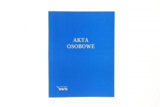 Teczka do akt osobowych A4 zadrukowana ABCDE niebieski karton Warta (021824-339-045)