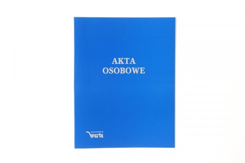 Teczka do akt osobowych A4 zadrukowana ABCDE niebieski karton Warta (021824-339-045)