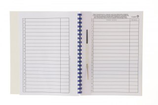 Teczka do akt osobowych A4 zadrukowana ABCDE niebieski karton Warta (021824-339-045)