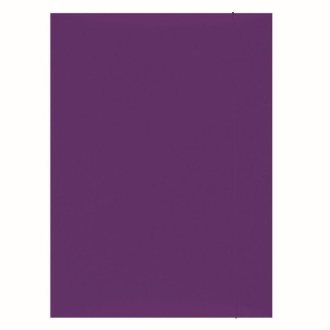 Teczka kartonowa na gumkę A4 fioletowy 300g Office Products (21191131-09)