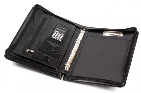 Teczka konferencyjna A4 Brak przechowywanie dokumentów Okładka czarny ekoskóra Jan-Pol Bis (AK-11N)