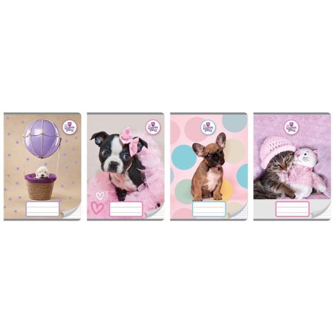 Zeszyt A5 THE SWEET PETS 16k. trzy linie Beniamin (2689)