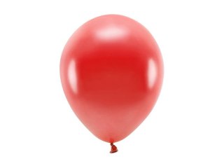 Balon gumowy Metalizowane Eco Balloons czerwony 260mm Partydeco (ECO26M-007)