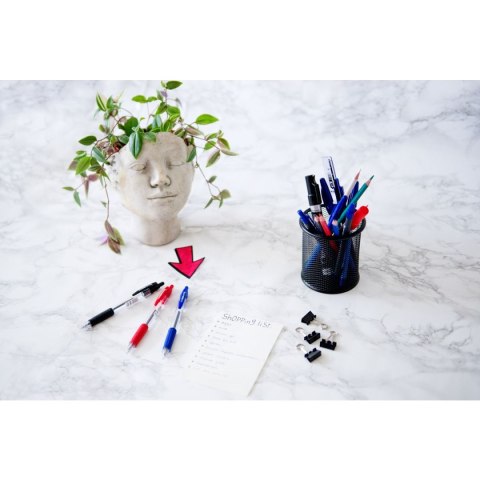 Długopis automatyczny wkład czerwony 0,7mm Memobe (MD104-05)