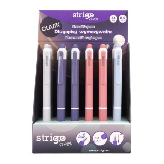 Długopis wymazywalny CLASSIC automtyczny 8905658811051 wkład niebieski 0,5mm Strigo (SSC406)