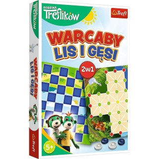 Gra planszowa Rodzina Treflików Rodzina Treflików Warcaby, lis i gęsi Trefl (02301)