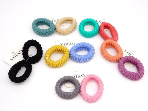 Gumka do włosów 2 szt., mix kolorÓw One Dollar (359437)