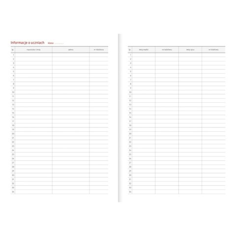 Kalendarz nauczyciela książkowy (terminarz) PCV KOTY bezbarwny A5 Wydawnictwo Wokół Nas (A5TN078B)