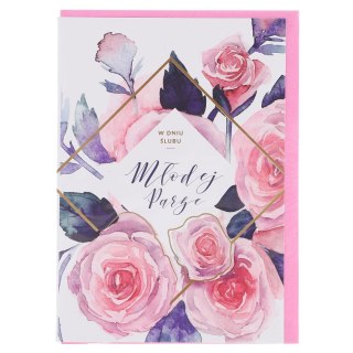 Kartka składana B6 śLUB Art Nuvo