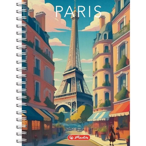 Kołozeszyt (kołonotatnik) B5 Retro City 100k. 70g krata Herlitz (400196852)