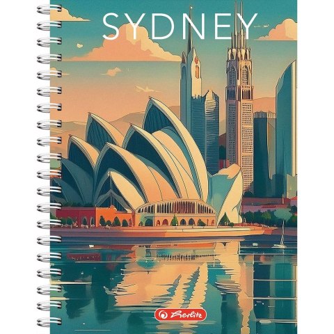 Kołozeszyt (kołonotatnik) B5 Retro City 100k. 70g krata Herlitz (400196852)