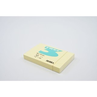 Notes samoprzylepny (karteczki) pastel żółty żółty pastelowy 100k [mm:] 51x75 Tres