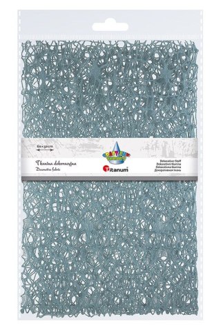 Ozdoba materiałowa Craft-Fun Series siatka koronkowa niebieska dymna Titanum (25CR0331-22)