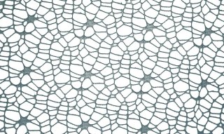 Ozdoba materiałowa Craft-Fun Series siatka koronkowa niebieska dymna Titanum (25CR0331-22)