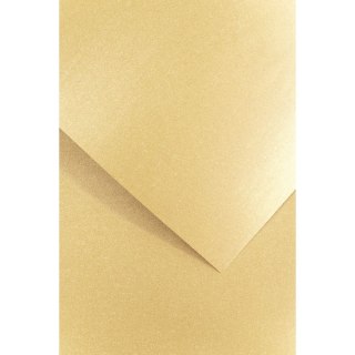 Papier ozdobny (wizytówkowy) A4 millenium złoty złoty 180g Galeria Papieru (200772)