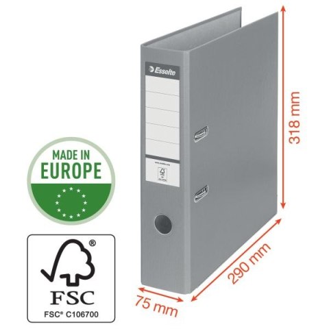 Segregator dźwigniowy Ekonomiczny A4 75mm czarny Esselte (11257)