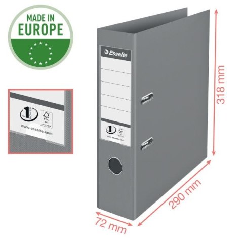 Segregator dźwigniowy No.1 Colour Breeze A4 75mm zielony Esselte (626505)