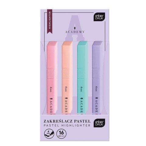 Zakreślacz pastelowe 5902277350374 wkład mix Interdruk (4KOL)