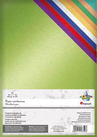 Brystol Craft-Fun Series Papier metalizowany A4 mix 180g 10k Titanum (5903714533503)