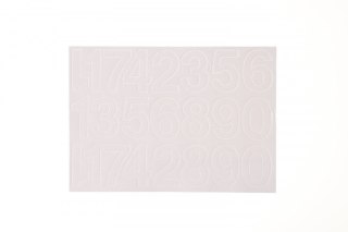 Cyfry samoprzylepne białe Farro