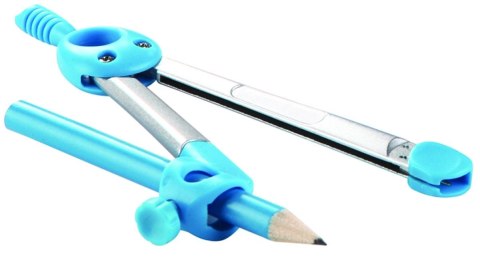 Cyrkiel Jelly-bean metalowy w etui 2 el. Keyroad (KR971121)