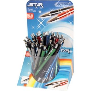 Długopis STAR wkład niebieski Cresco