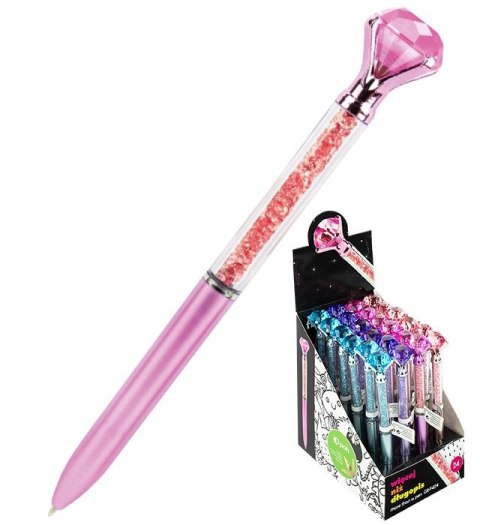 Długopis wielofunkcyjny z diamencikiem GR-F424 wkład niebieski 0,7mm Fiorello (160-2347)