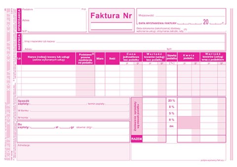 Druk samokopiujący A5 S o/2k 81k. Michalczyk i Prokop (103-XE)