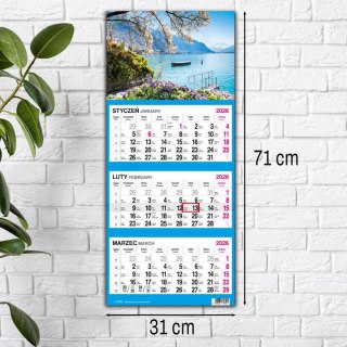 Kalendarz ścienny WIDOK 310mm x 790mm Press
