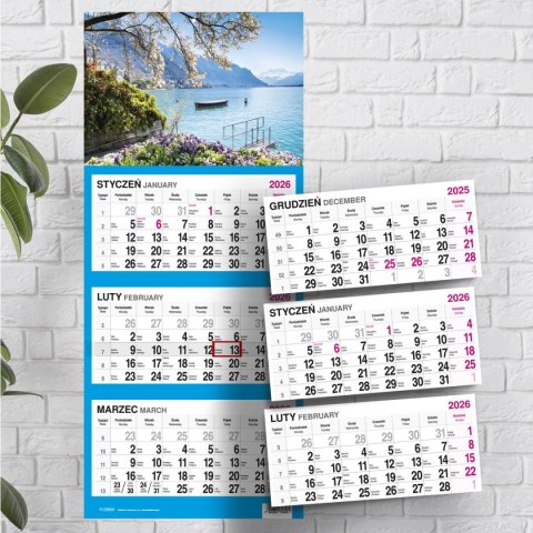 Kalendarz ścienny WIDOK 310mm x 790mm Press