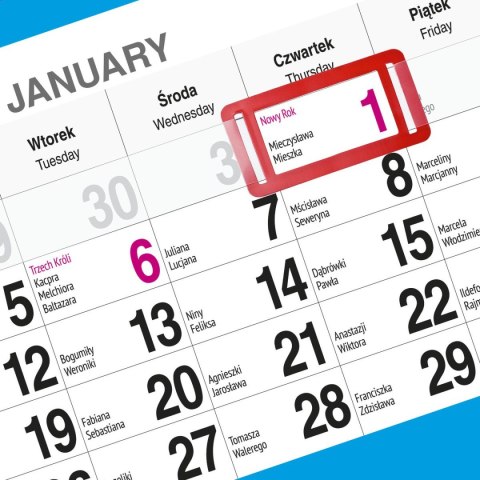 Kalendarz ścienny WIDOK 310mm x 790mm Press