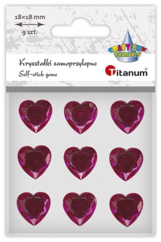 Kryształki Craft-Fun Series serca fuksja Titanum (24sl03138)