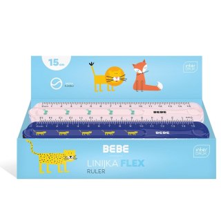 Linijka gumowa BB KIDS BB Kids flex 15cm Interdruk (15 cm)