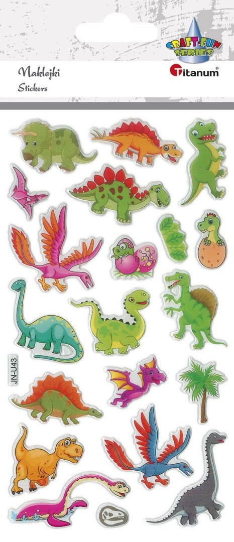 Naklejka (nalepka) Craft-Fun Series Dinozaury wypukłe Titanum (JN-U043)