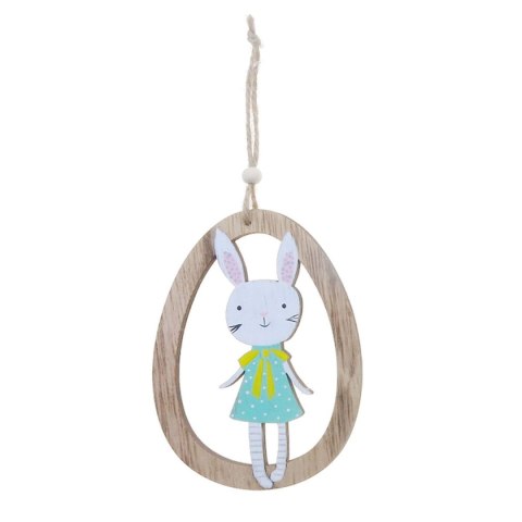 Ozdoba wielkanocna drewniana zawieszka - jajko Arpex (WN3432)