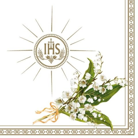 Serwetki komunia mix bibuła [mm:] 330x330 Pol-mak (SL ko)