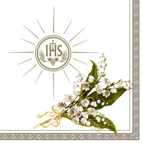 Serwetki komunia mix bibuła [mm:] 330x330 Pol-mak (SL ko)