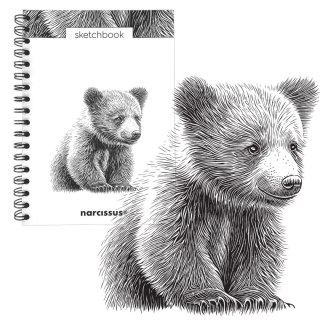 Blok artystyczny szkicownik niedziedź B5 120g 60k Narcissus