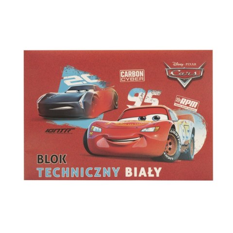 Blok techniczny Cars A4 biały 170g 20k [mm:] 295x210 Beniamin