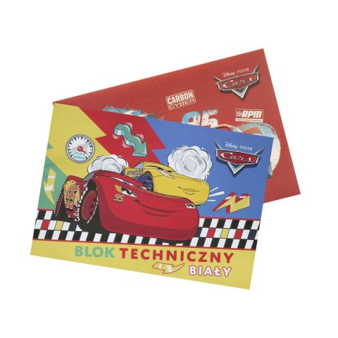 Blok techniczny Cars A4 biały 170g 20k [mm:] 295x210 Beniamin