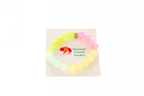 Bransoletka bransoletka jadeit górski mix szklisty 10mm Mol