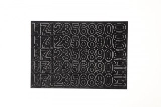 Cyfry samoprzylepne czarne Farro